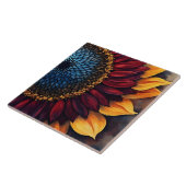 Abstract Vibrant Sunflower and Sunflower Seeds  タイル (側面)