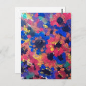 Abstract vintage flowers ポストカード (正面/裏面)