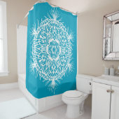 Abstract vintage pattern of creative snowflake. Is シャワーカーテン (インサイチュ)