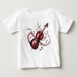 Abstract Violin Baby Jersey ベビーTシャツ