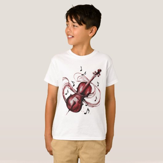 Abstract violin basic children's tシャツ (正面フル)
