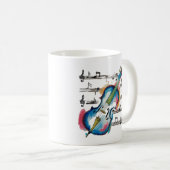 Abstract Violin Coffee Mug コーヒーマグカップ (正面右)