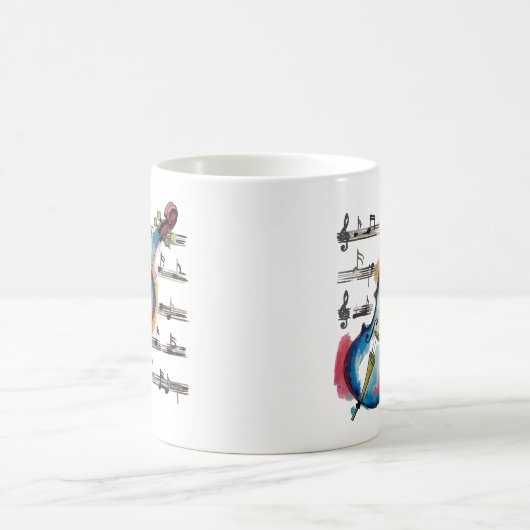 Abstract Violin Coffee Mug コーヒーマグカップ (中央)