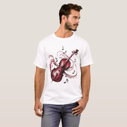 abstract violin tシャツ (正面フル)