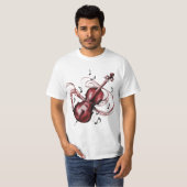 abstract violin tシャツ (正面フル)