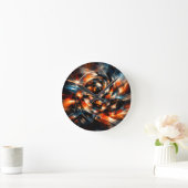 Abstract Vision of Motion & Mind ラウンド壁時計 (ホーム)
