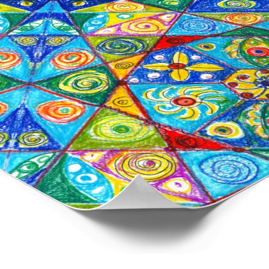 Abstract vision Poster ポスター (角)