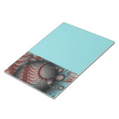 Abstract Vivid Fantasy Fractal Art Brown Blue ノートパッド (アングル)