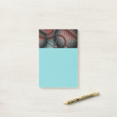 Abstract Vivid Fantasy Fractal Art Brown Blue ポストイット (デスク上)