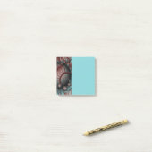 Abstract Vivid Fantasy Fractal Art Brown Blue ポストイット (デスク上)