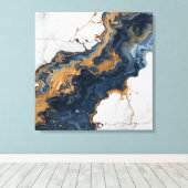 Abstract Wall Art Canvas – Modern Minimalist キャンバスプリント (インサイチュ (ウッドフロア))