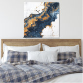 Abstract Wall Art Canvas – Modern Minimalist キャンバスプリント (インサイチュ (寝室))