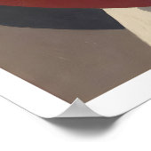 Abstract Wall Art Geometric Curved Bands and ポスター (角)