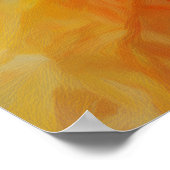 Abstract Warmth: Impressionist Mosaic ポスター (角)