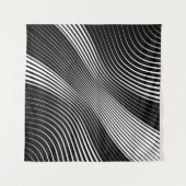 Abstract warped Diagonal Striped Background. vinta タペストリー (正面(横))