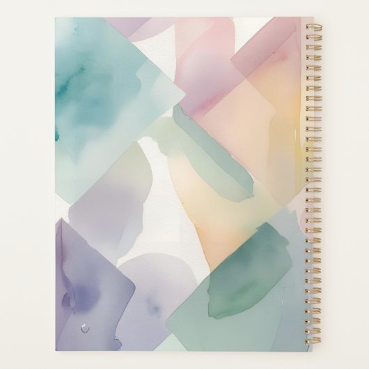 Abstract Watercolor  プランナー手帳 (裏面)
