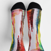 Abstract Watercolor Art Socks ソックス (上部)