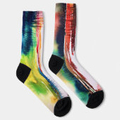 Abstract Watercolor Art Socks ソックス (右)