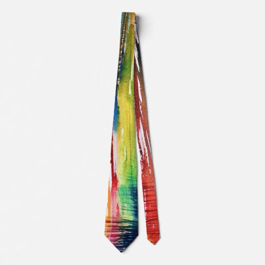 Abstract Watercolor Art Tie ネクタイ (正面)