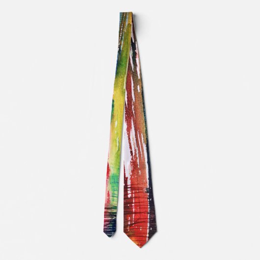 Abstract Watercolor Art Tie ネクタイ (裏面)