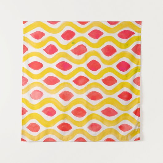 Abstract watercolor background タペストリー (正面(横))