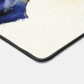 Abstract Watercolor Black Horse Portrait デスクマット (コーナー)