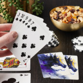 Abstract Watercolor Black Horse Portrait トランプ (インサイチュ)