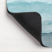 Abstract watercolor blue sea マウスパッド (コーナー)