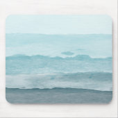 Abstract watercolor blue sea マウスパッド (正面)
