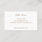 Abstract Watercolor Business Card in Pearl 名刺 (裏面)