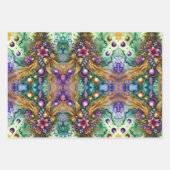 Abstract Watercolor Christmas ラッピングペーパーシート (正面3)