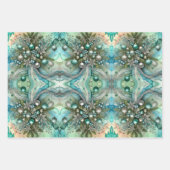 Abstract Watercolor Christmas ラッピングペーパーシート (正面)