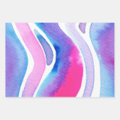 Abstract Watercolor Design ラッピングペーパーシート (正面2)