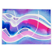 Abstract Watercolor Design ラージペーパーバッグ (裏面)