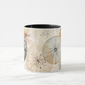 Abstract watercolor design circles coffee mug マグカップ (中央)