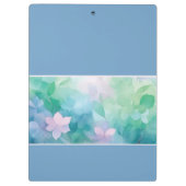 Abstract Watercolor Floral Personalized Clipboard クリップボード (裏面)
