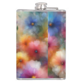 Abstract Watercolor Florals Flask フラスク (裏面)