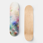 Abstract Watercolor Florals Skateboard スケートボード (正面)
