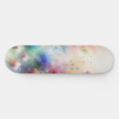 Abstract Watercolor Florals Skateboard スケートボード (横)
