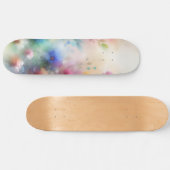 Abstract Watercolor Florals Skateboard スケートボード (横)