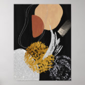 Abstract Watercolor Geometrical, Abstract, Minimal ポスター (正面)