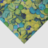 Abstract Watercolor Green Teal Blue Tissue Paper 薄葉紙 (詳細)