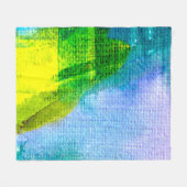 Abstract watercolor painted backgroundabstract,acr フリースブランケット (正面(横))