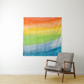 Abstract watercolor rainbow colors backgroundbackg タペストリー (インサイチュ(横))
