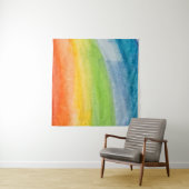 Abstract watercolor rainbow colors backgroundbackg タペストリー (インサイチュ)