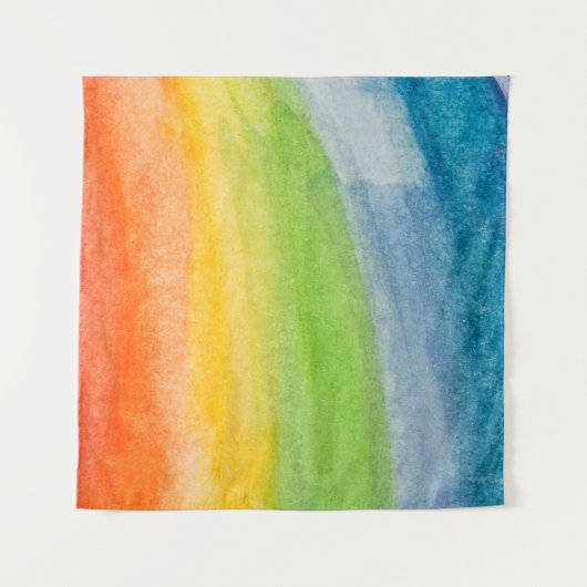 Abstract watercolor rainbow colors backgroundbackg タペストリー (正面)