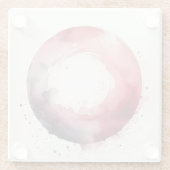 abstract watercolor ring ガラスコースター (裏面)