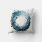 abstract watercolor ring クッション (裏面)