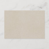 Abstract Watercolor Sage Green Gold Wedding エンクロージャーカード (裏面)