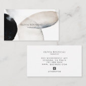 Abstract Watercolor Shapes Therapist  名刺 (正面/裏面)